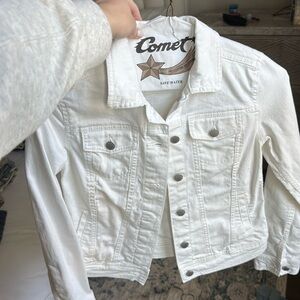 White jean jacket